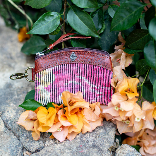 COIN PURSE - OOAK HUIPIL - COPPER - NO. 17656