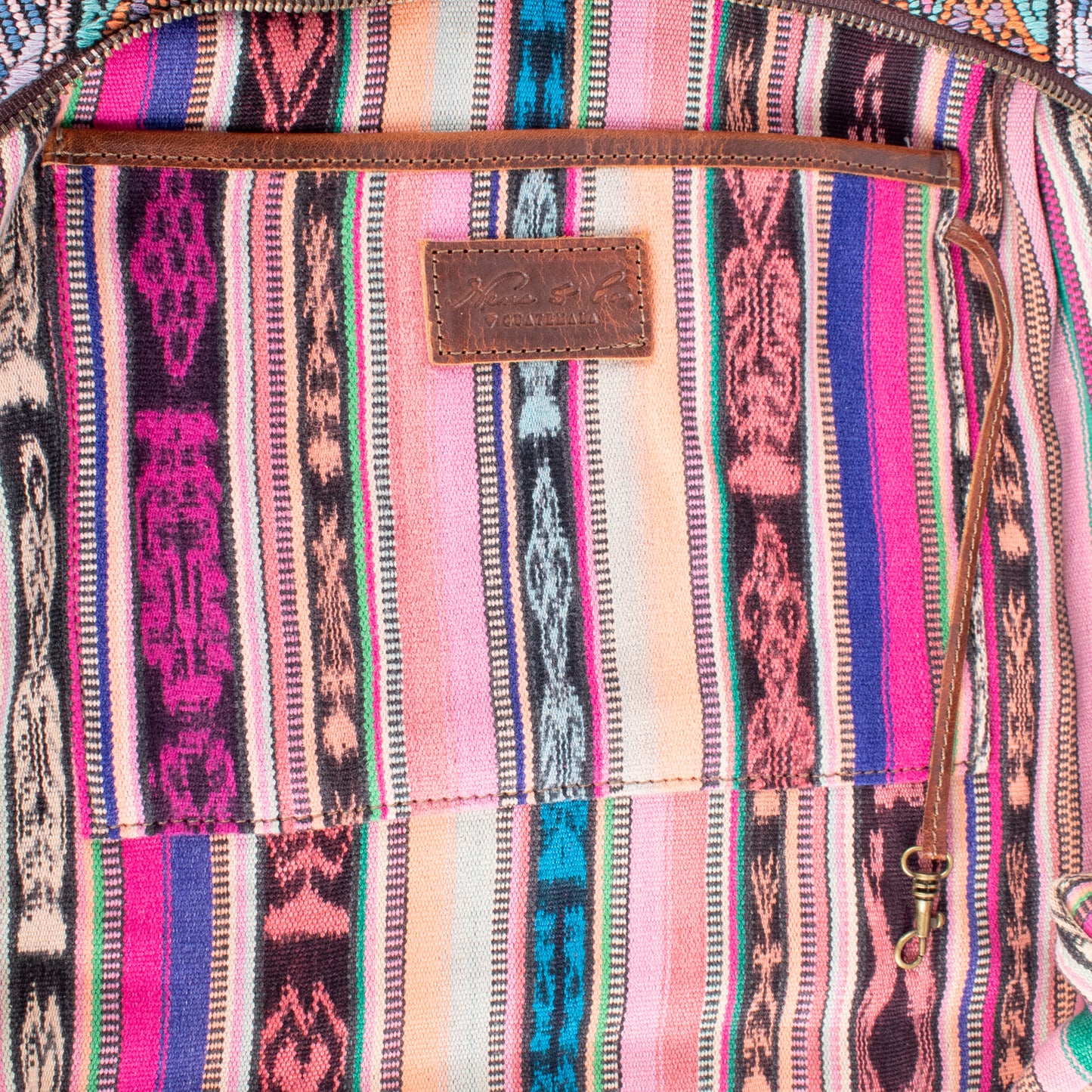 PENELOPE BAG - OOAK HUIPIL - HONEY - NO. 17663 **SHIP WINDOW**