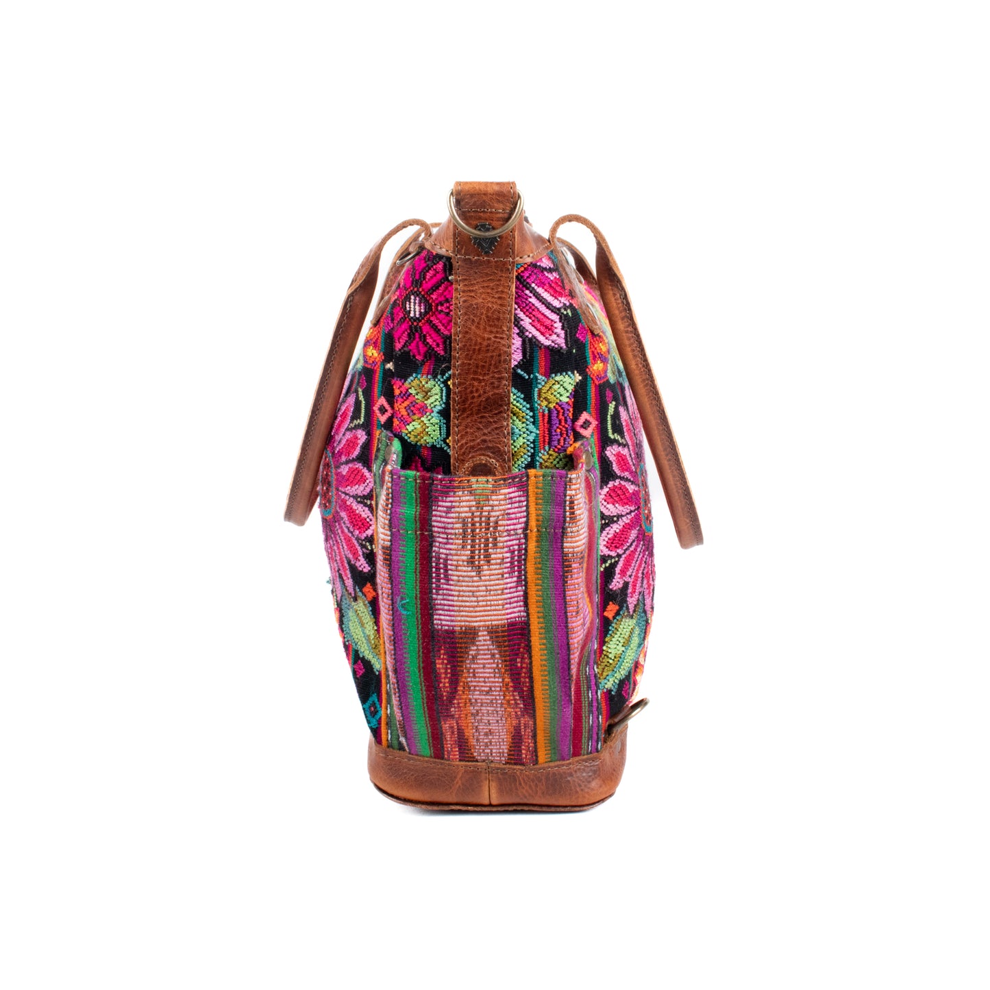 THE MEDIUM PERFECT BAG - OOAK HUIPIL - HONEY - NO. 17681 **SHIP WINDOW**