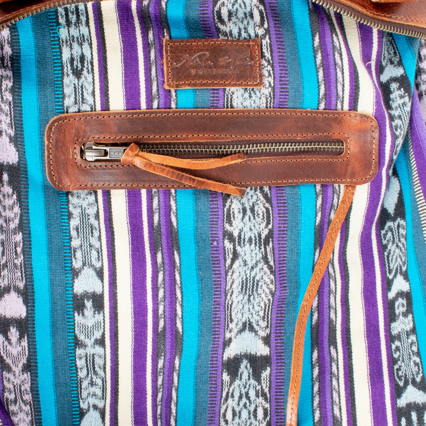 THE MEDIUM PERFECT BAG - OOAK HUIPIL - HONEY - NO. 17682 **SHIP WINDOW**