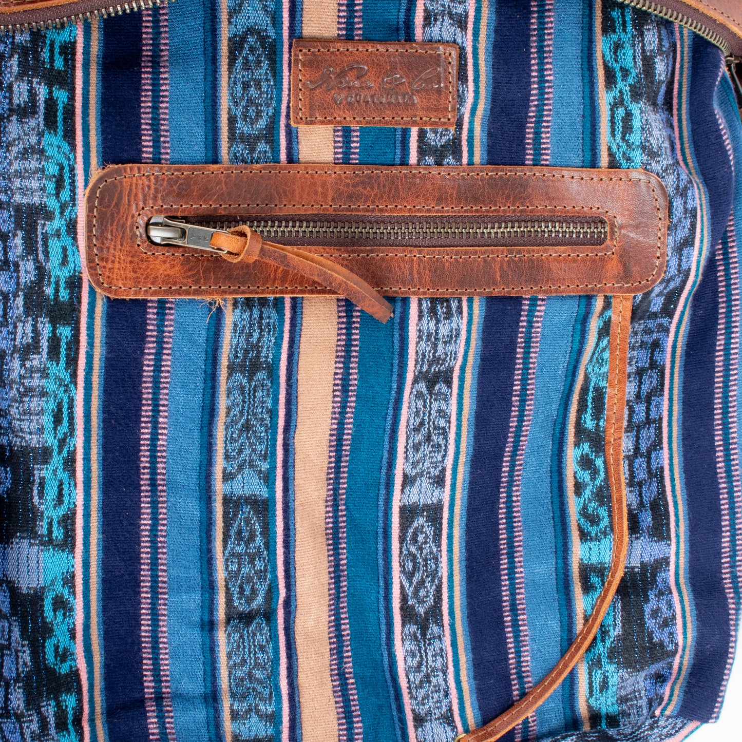 THE MEDIUM PERFECT BAG - OOAK HUIPIL - HONEY - NO. 17684 **SHIP WINDOW**
