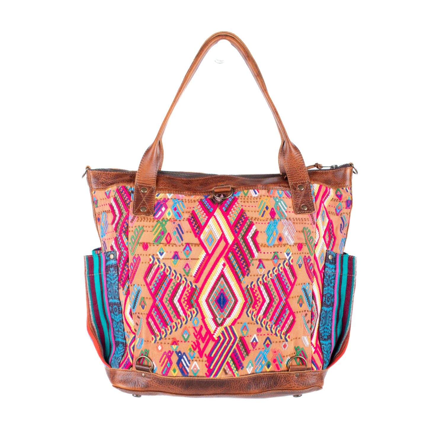 THE PERFECT BAG - OOAK HUIPIL - HONEY - NO. 17685 **SHIP WINDOW**