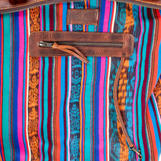 THE PERFECT BAG - OOAK HUIPIL - HONEY - NO. 17685 **SHIP WINDOW**