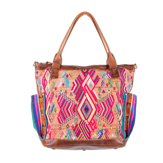 THE PERFECT BAG - OOAK HUIPIL - HONEY - NO. 17685 **SHIP WINDOW**