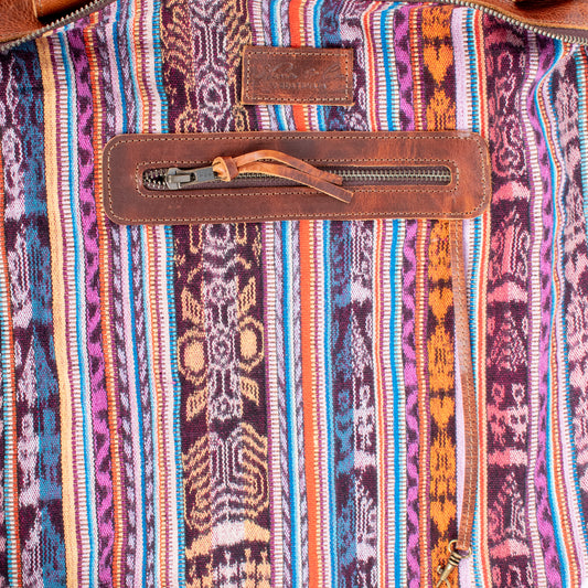 THE PERFECT BAG - OOAK HUIPIL - HONEY - NO. 17686 **SHIP WINDOW**