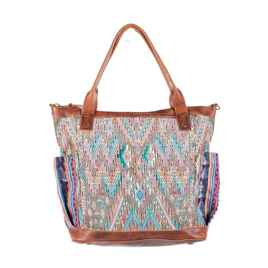 THE PERFECT BAG - OOAK HUIPIL - HONEY - NO. 17686 **SHIP WINDOW**