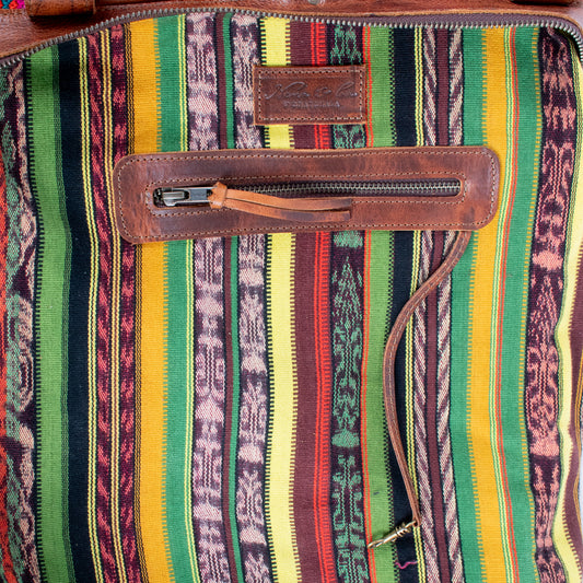 THE PERFECT BAG - OOAK HUIPIL - HONEY - NO. 17687 **SHIP WINDOW**