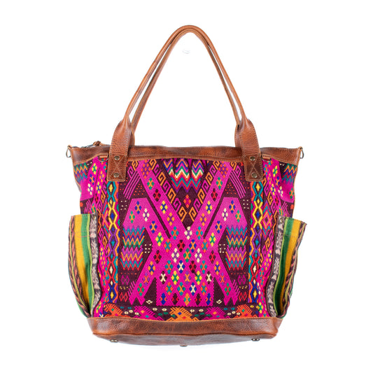 THE PERFECT BAG - OOAK HUIPIL - HONEY - NO. 17687 **SHIP WINDOW**