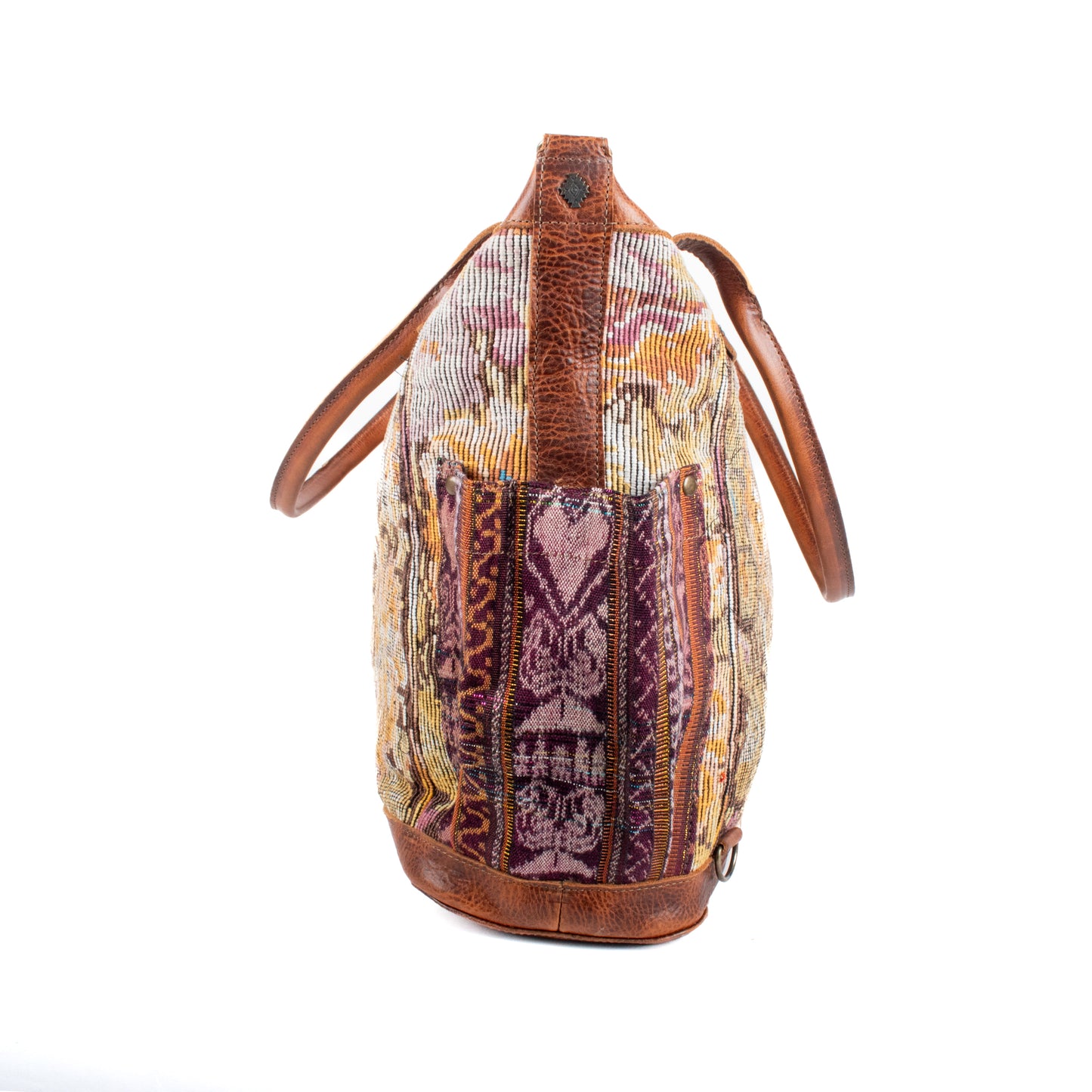 THE PERFECT BAG - OOAK HUIPIL - HONEY - NO. 17688 **SHIP WINDOW**