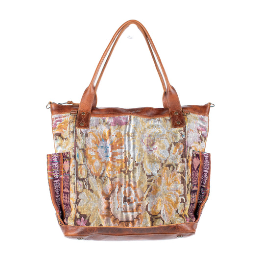 THE PERFECT BAG - OOAK HUIPIL - HONEY - NO. 17688 **SHIP WINDOW**