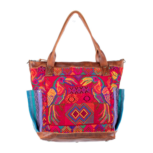THE PERFECT BAG - OOAK HUIPIL - HONEY - NO. 17689 **SHIP WINDOW**