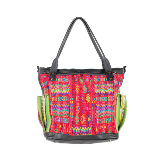 THE MEDIUM PERFECT BAG - OOAK HUIPIL - BLACK - NO. 17711