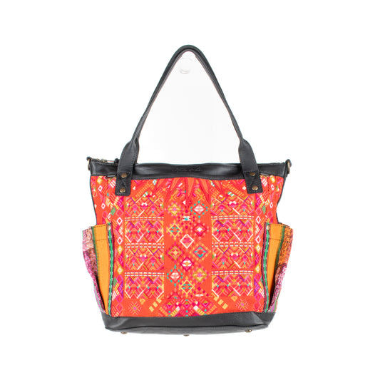 THE MEDIUM PERFECT BAG - OOAK HUIPIL - BLACK - NO. 17712