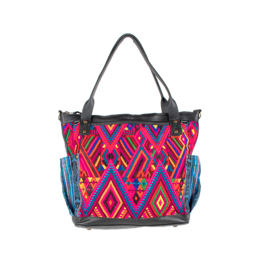 THE MEDIUM PERFECT BAG - OOAK HUIPIL - BLACK - NO. 17713