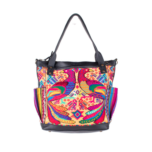 THE MEDIUM PERFECT BAG - OOAK HUIPIL - BLACK - NO. 17714