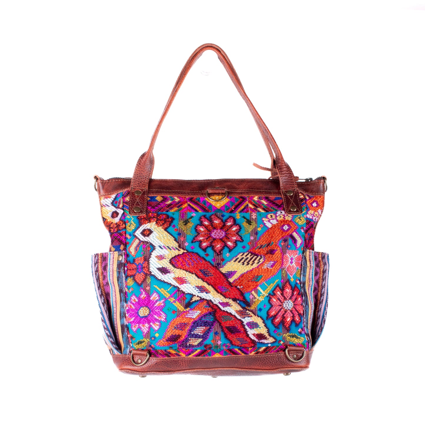 THE MEDIUM PERFECT BAG - OOAK HUIPIL - COPPER - NO. 17750