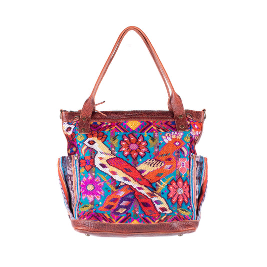 THE MEDIUM PERFECT BAG - OOAK HUIPIL - COPPER - NO. 17750