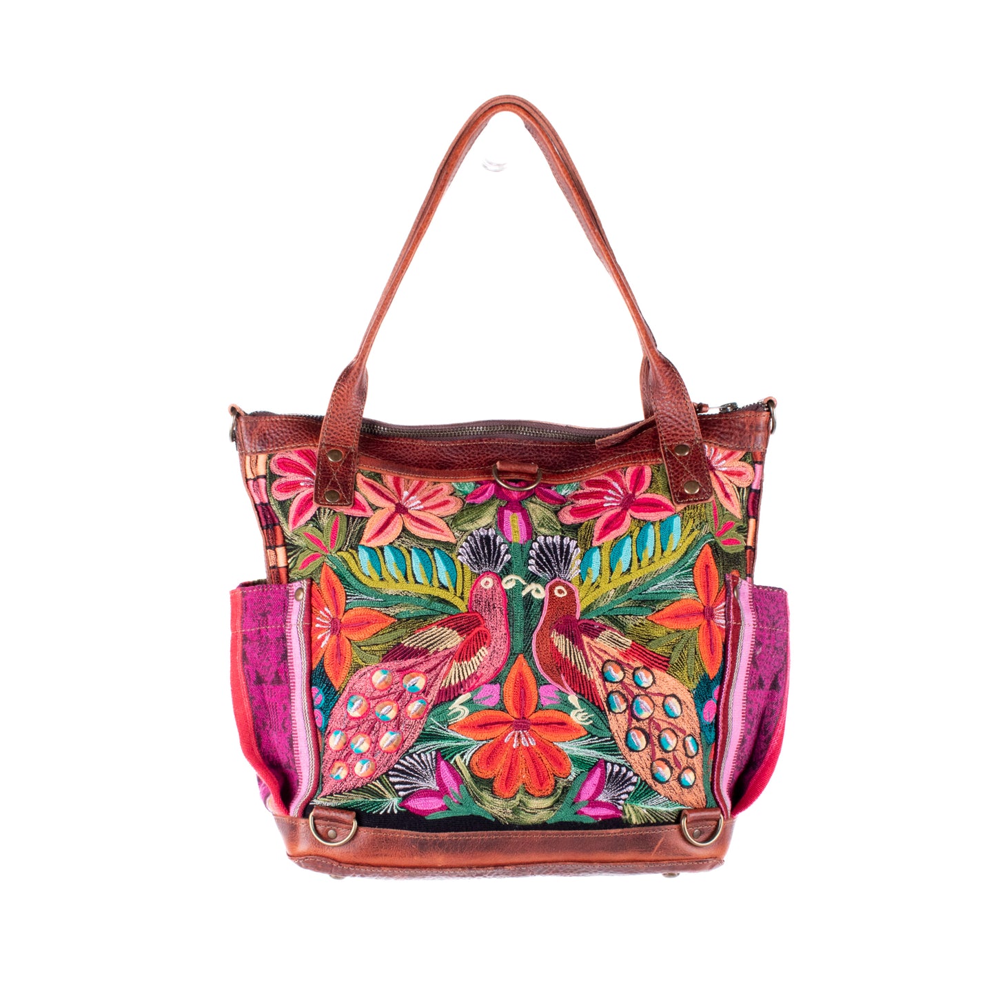 THE MEDIUM PERFECT BAG - OOAK HUIPIL - COPPER - NO. 17751