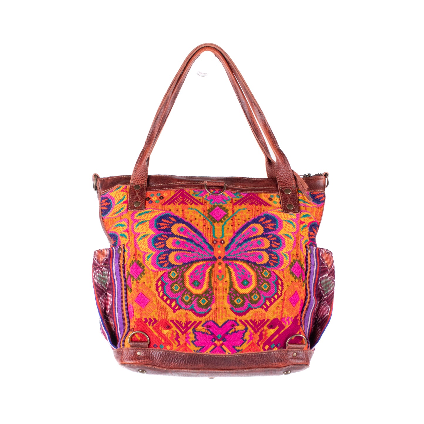 THE MEDIUM PERFECT BAG - OOAK HUIPIL - COPPER - NO. 17752