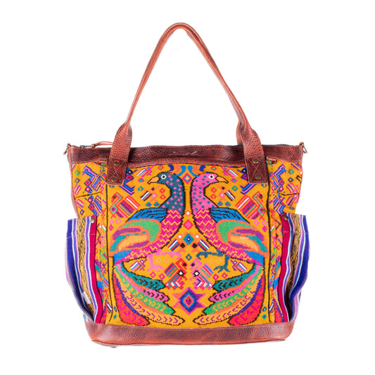 THE PERFECT BAG - OOAK HUIPIL - COPPER - NO. 17755 **SHIP WINDOW**