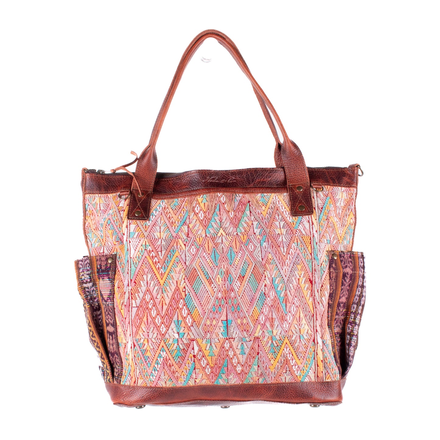THE PERFECT BAG - OOAK HUIPIL - COPPER - NO. 17756 **SHIP WINDOW**