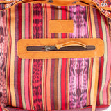 **CLOSEOUT** DRAWSTRING BUCKET BAG - OOAK HUIPIL - DUNA AMARILLA - NO. 17860