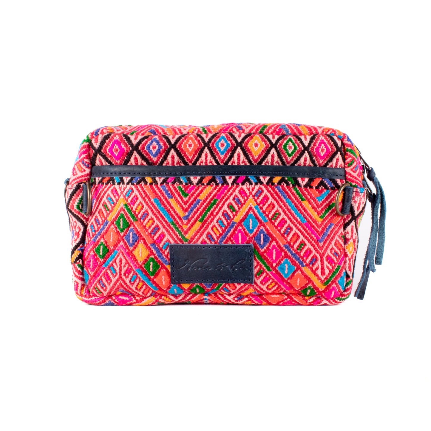 WANDER CROSSBODY SET - OOAK HUIPIL - NAVY - NO. 17865