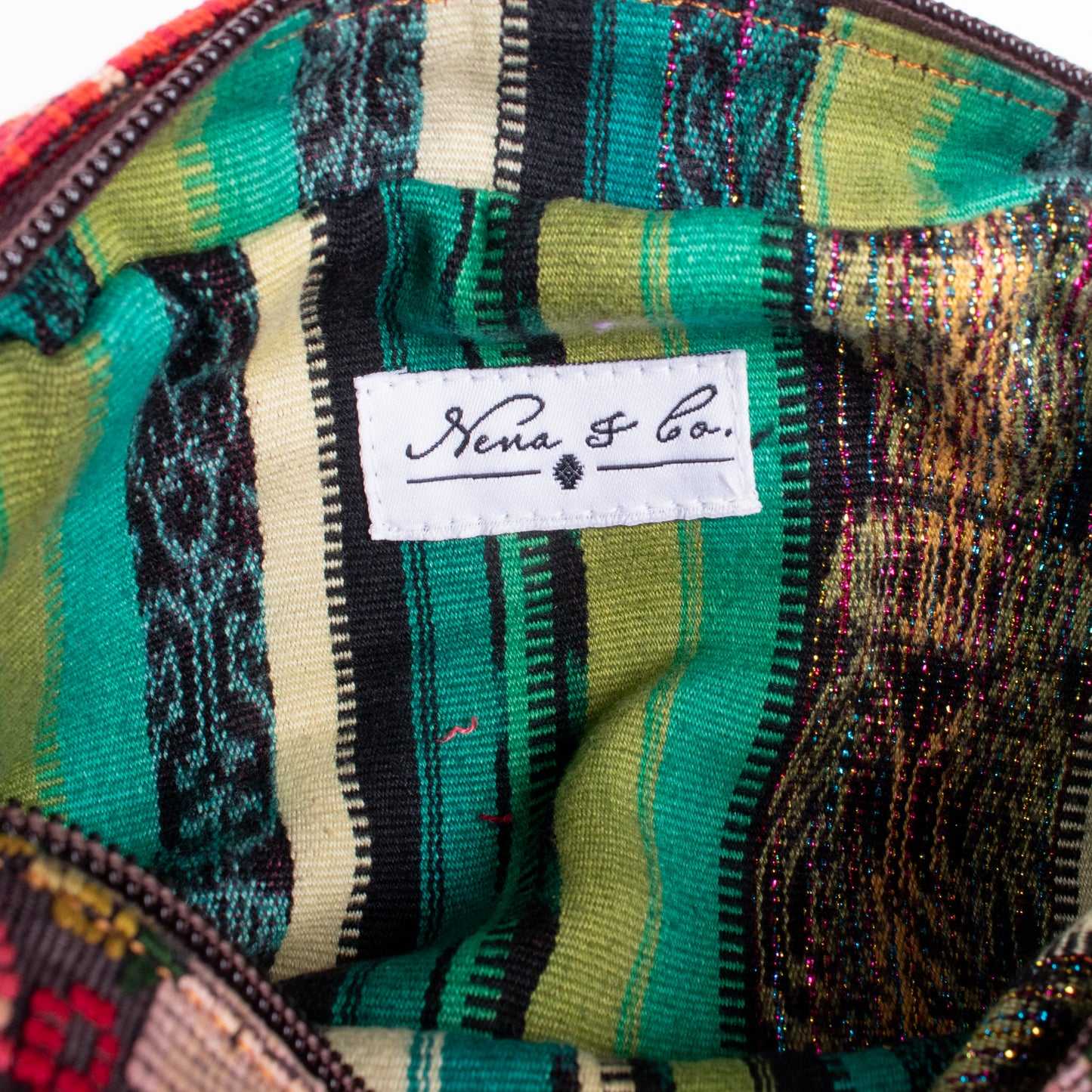 WANDER CROSSBODY SET - OOAK HUIPIL - BOURBON - NO. 17868