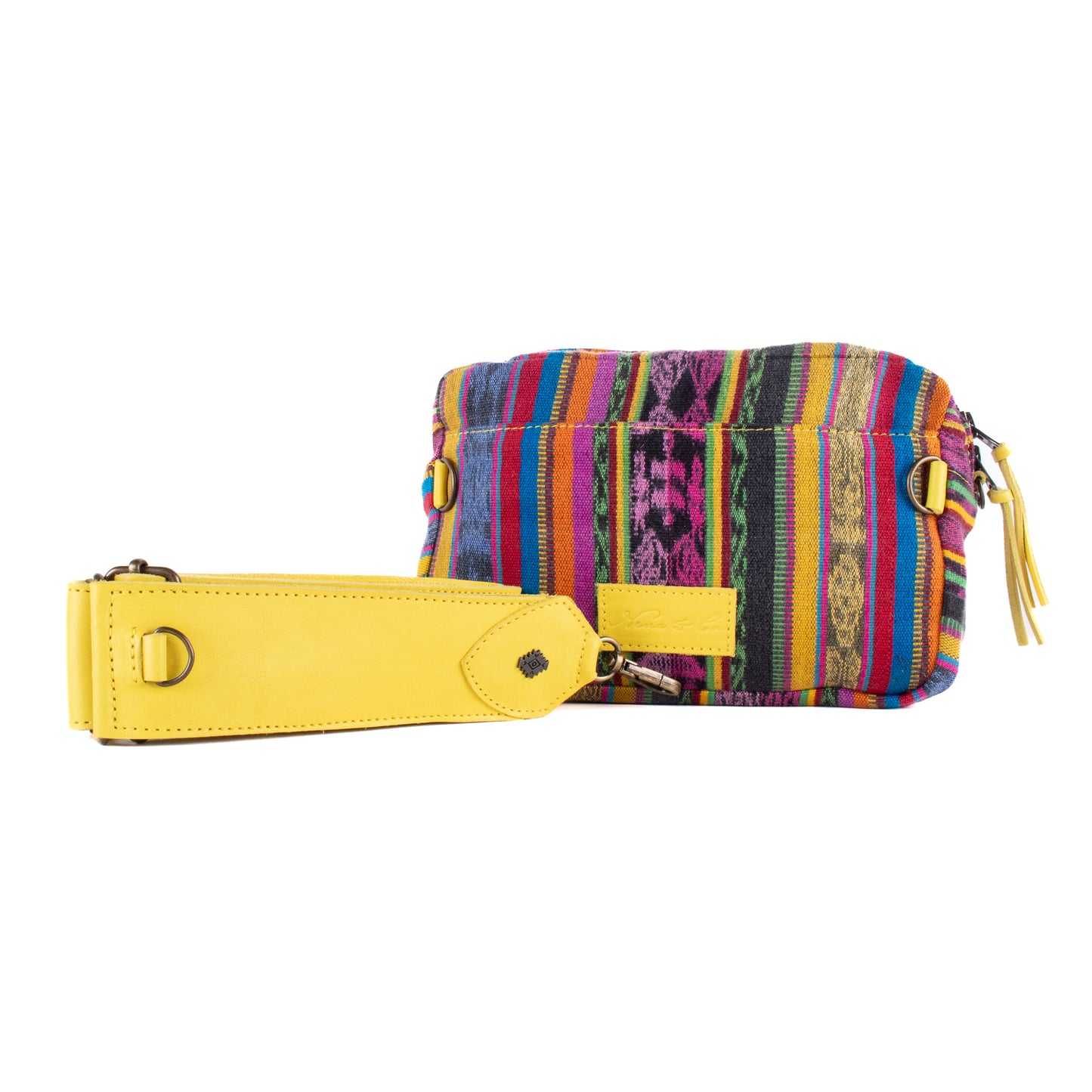 LARGE WANDER CROSSBODY BAG + STRAP SET - CORTE - CANARY - NO. 17978