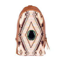 CROSSBODY SLING 2.0 - JADE - OOAK - CAFE - NO. 18006