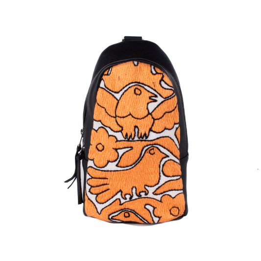 CROSSBODY SLING 2.0 - SMALL - OTOMÍ TEXTILE - BLACK - NO. 18008