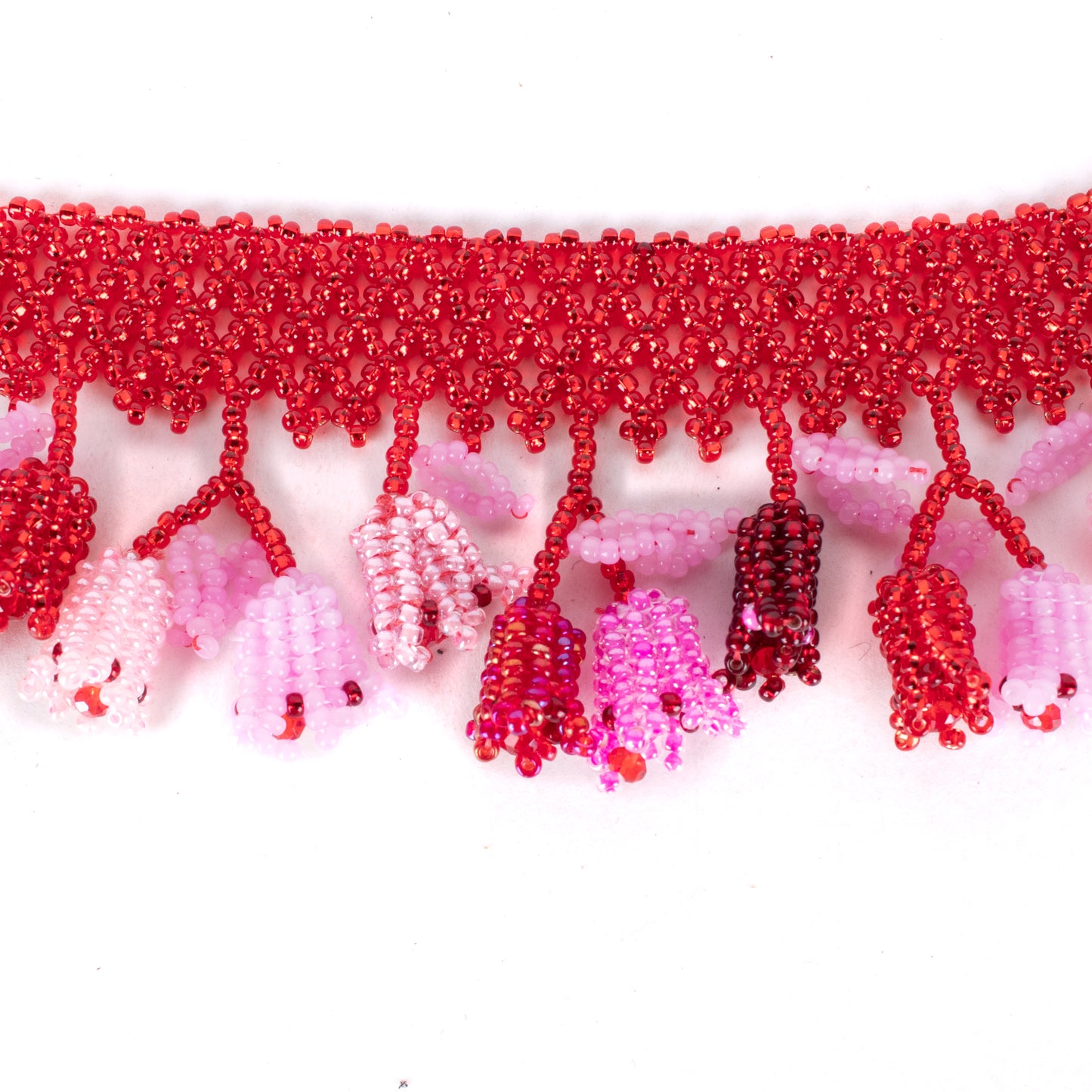 BEADED TULIPS BAG NECKLACE - NO. 18010