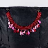 BEADED TULIPS BAG NECKLACE - NO. 18010