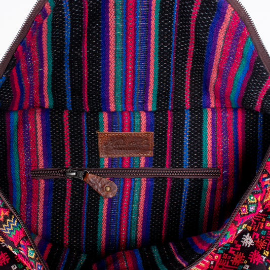 ETHAN BAG - OOAK HUIPIL - HONEY - NO. 18138