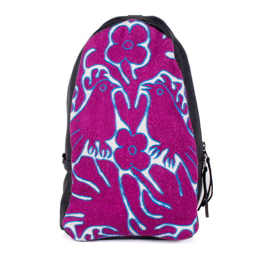 CROSSBODY SLING 2.0 - LARGE - OTOMÍ TEXTILE - BLACK - NO. 18195