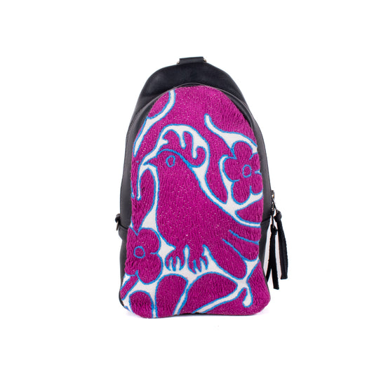 CROSSBODY SLING 2.0 - SMALL - OTOMÍ TEXTILE - BLACK - NO. 18200