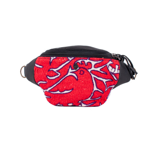 FANCY POUCH - OTOMÍ TEXTILE - BLACK - NO. 18205