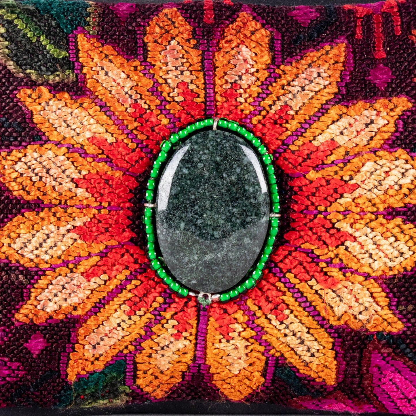 LARGE WANDER SET - JADE - OOAK HUIPIL - BLACK - NO. 18236