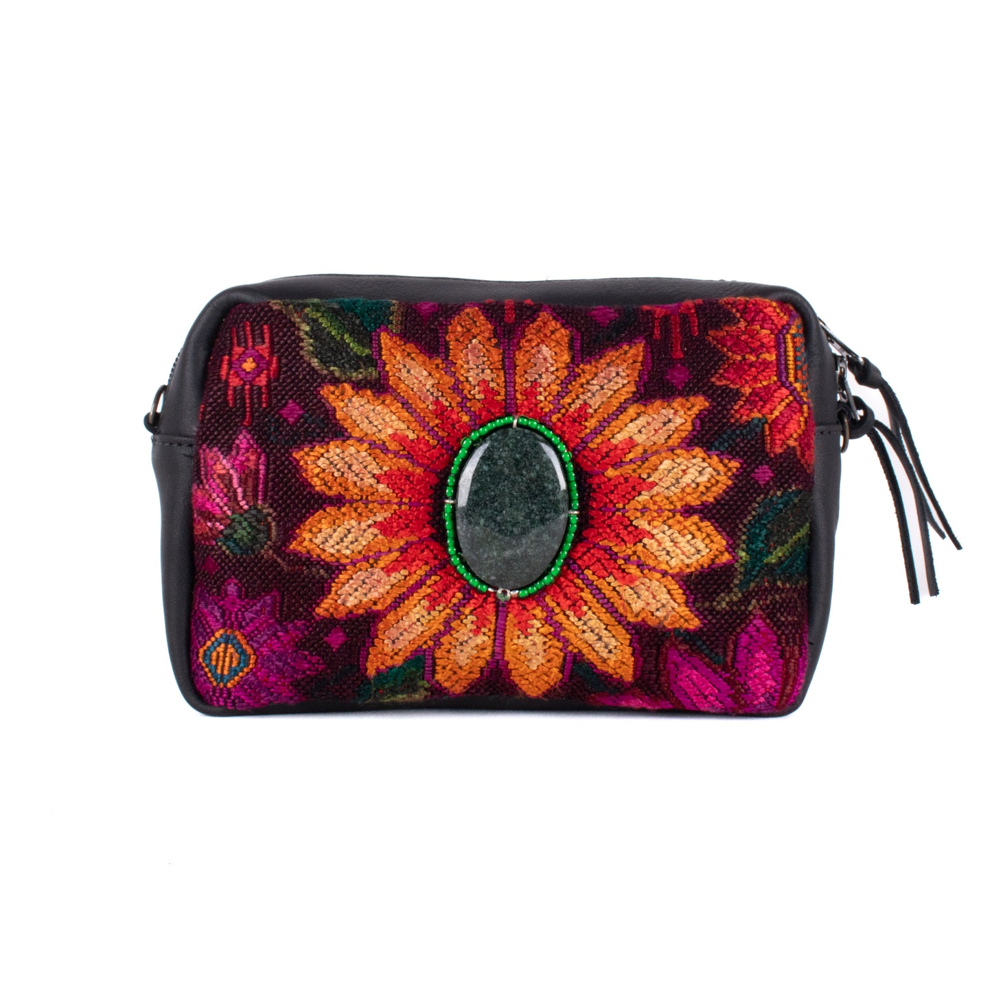 LARGE WANDER SET - JADE - OOAK HUIPIL - BLACK - NO. 18236