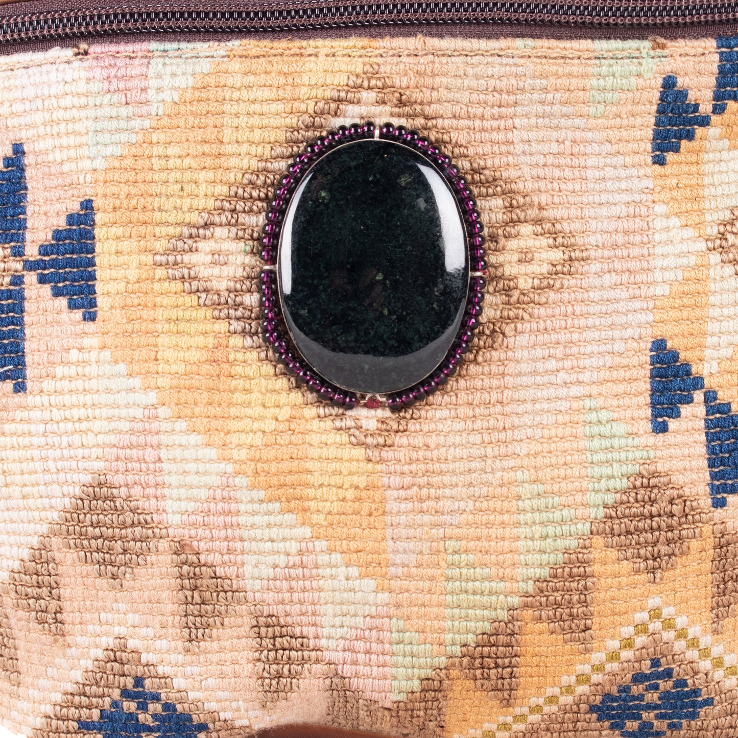 EL DON MANNY PACK WITH JADE - OOAK HUIPIL - CAFE - NO. 18242