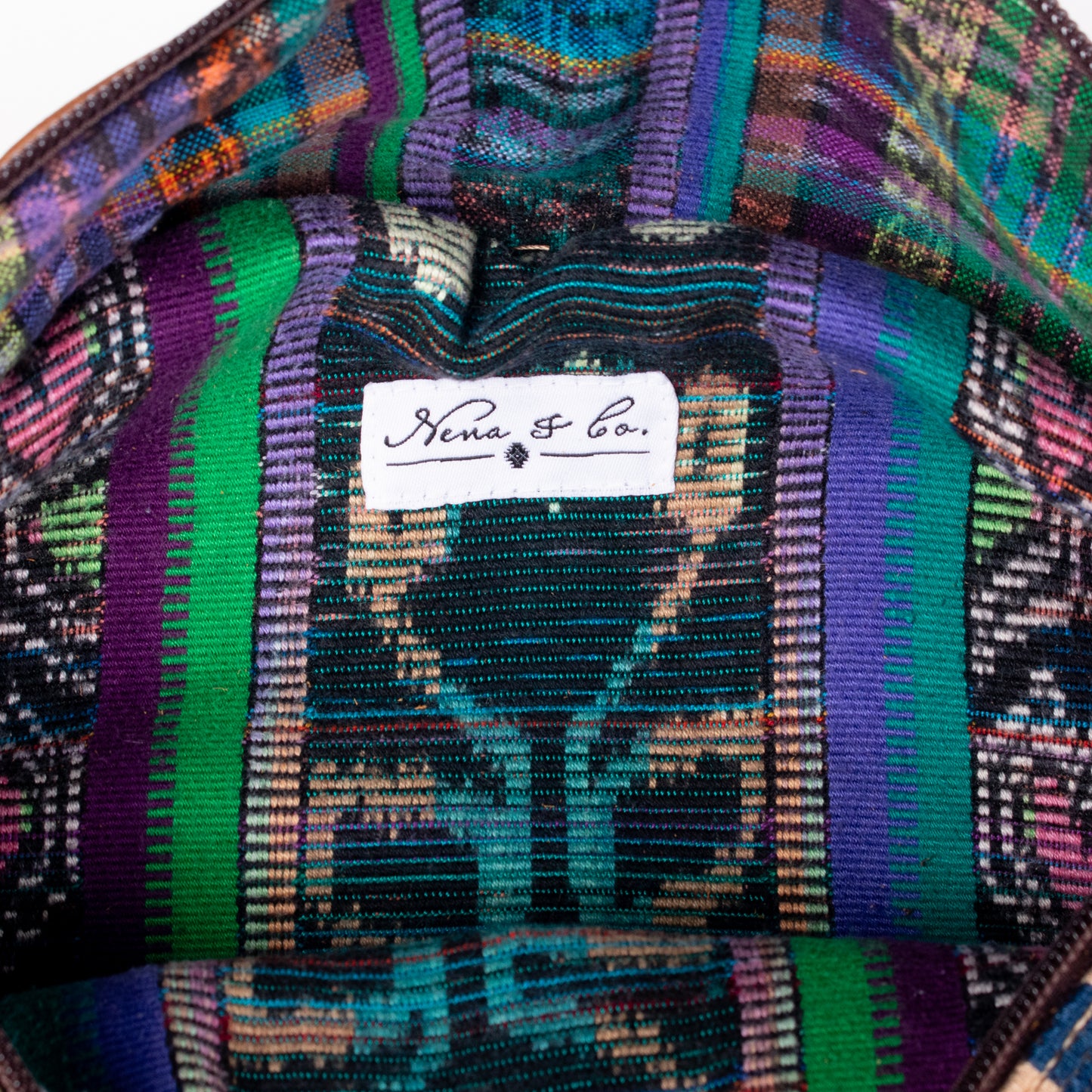 EL DON MANNY PACK WITH JADE - OOAK HUIPIL - CAFE - NO. 18242