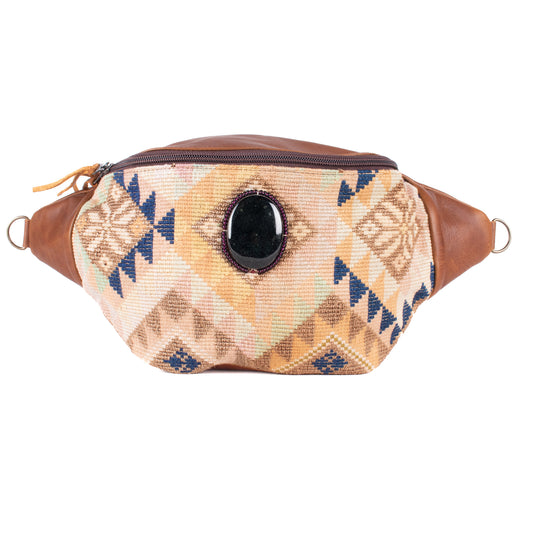 EL DON MANNY PACK WITH JADE - OOAK HUIPIL - CAFE - NO. 18242