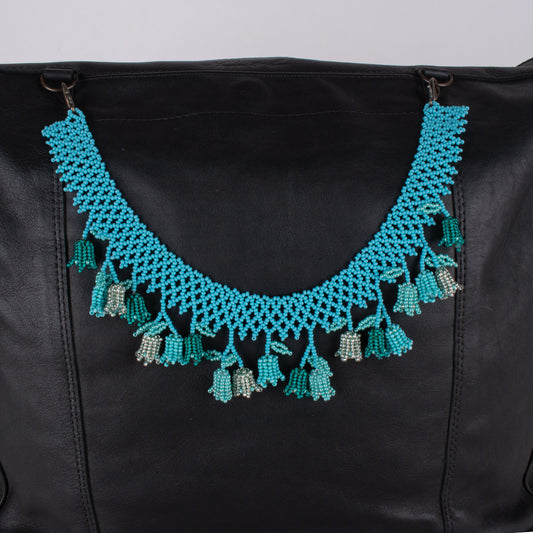 BBEADED TULIPS BAG NECKLACE - NO. 18257