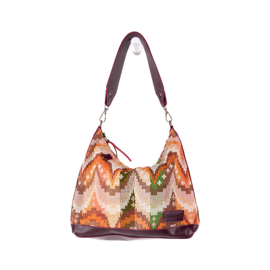 SMALL PENELOPE BAG - H&S MOON & STARS - VINO TINTO - NO. 18386