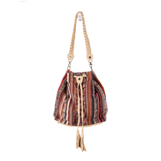 DRAWSTRING BUCKET BAG - CORTE - BUTTER - NO. 18393