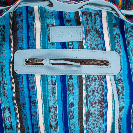 DRAWSTRING BUCKET BAG - CORTE - SKY BLUE - NO. 18395