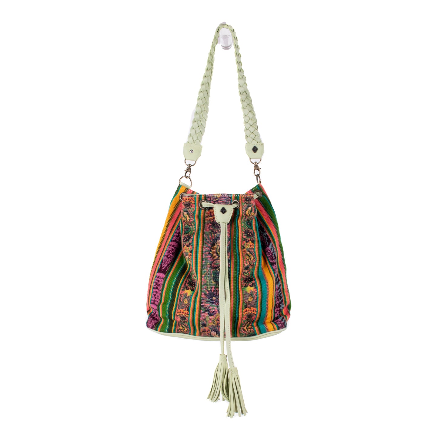 DRAWSTRING BUCKET BAG - CORTE - PISTACHIO - NO. 18397