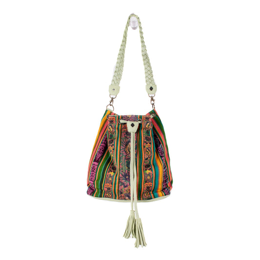 DRAWSTRING BUCKET BAG - CORTE - PISTACHIO - NO. 18397