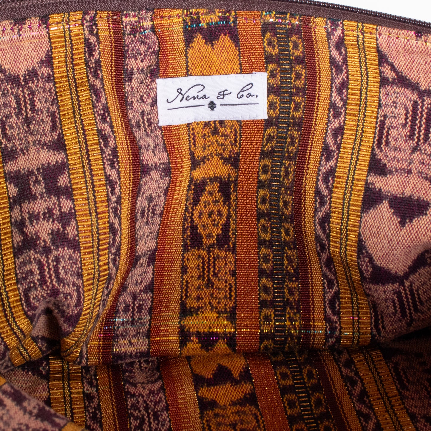 LAPTOP CASE 16" - OOAK HUIPIL - CAFE - NO. 18417