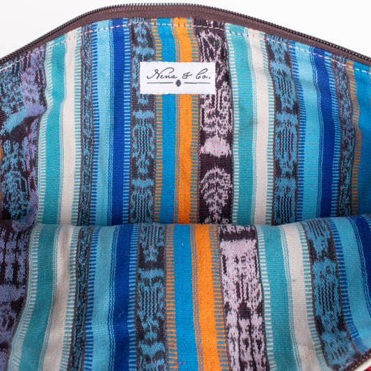 LAPTOP CASE 16" - OOAK HUIPIL - BONE - NO. 18422